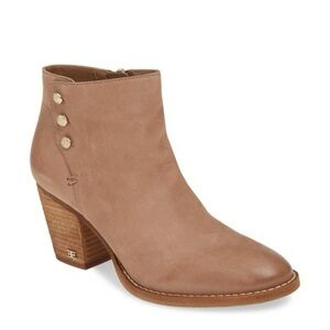 NEW SAM EDELMAN Mariella Bootie in Praline Nubuck Sz 7.5